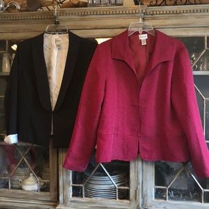2 perfect beautiful classic size 2 Chico’s jackets